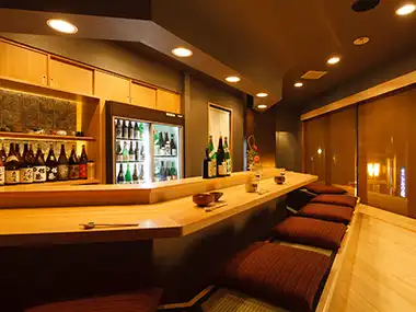 茶居庵 カウンター